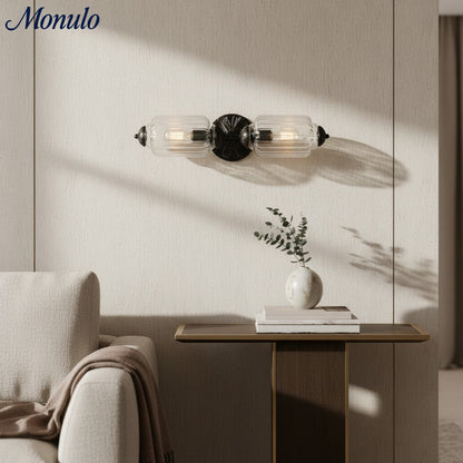 Eloise Vintage Scalloped Milk Glass Wall Sconce - Modern Accent Lighting for Bathroom and Bedroom