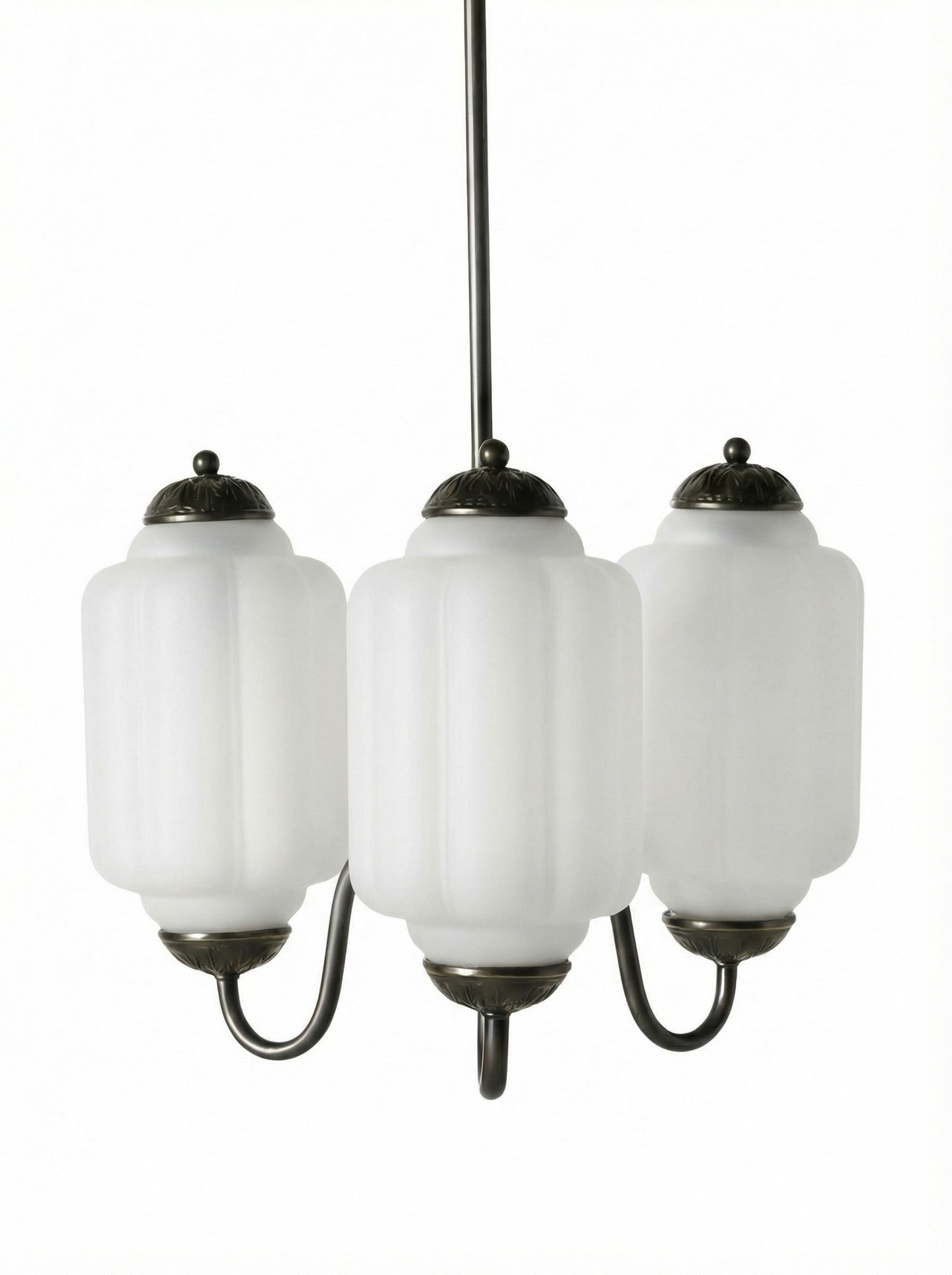 Melkglazen Kroonluchter Vintage Afwerking Tijdloze Elegantie Klassieke Verlichting voor Eetkamer Woonkamer