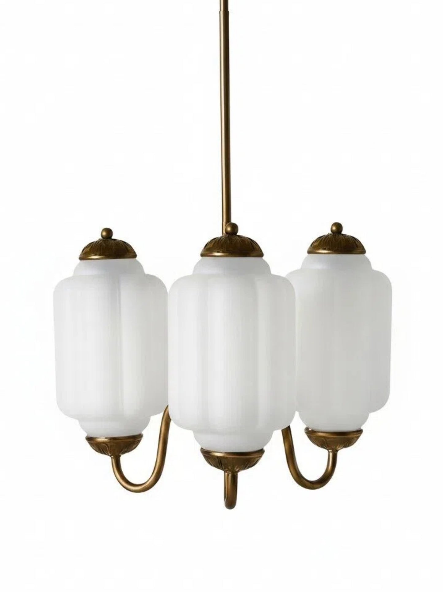 Melkglazen Kroonluchter Vintage Afwerking Tijdloze Elegantie Klassieke Verlichting voor Eetkamer Woonkamer