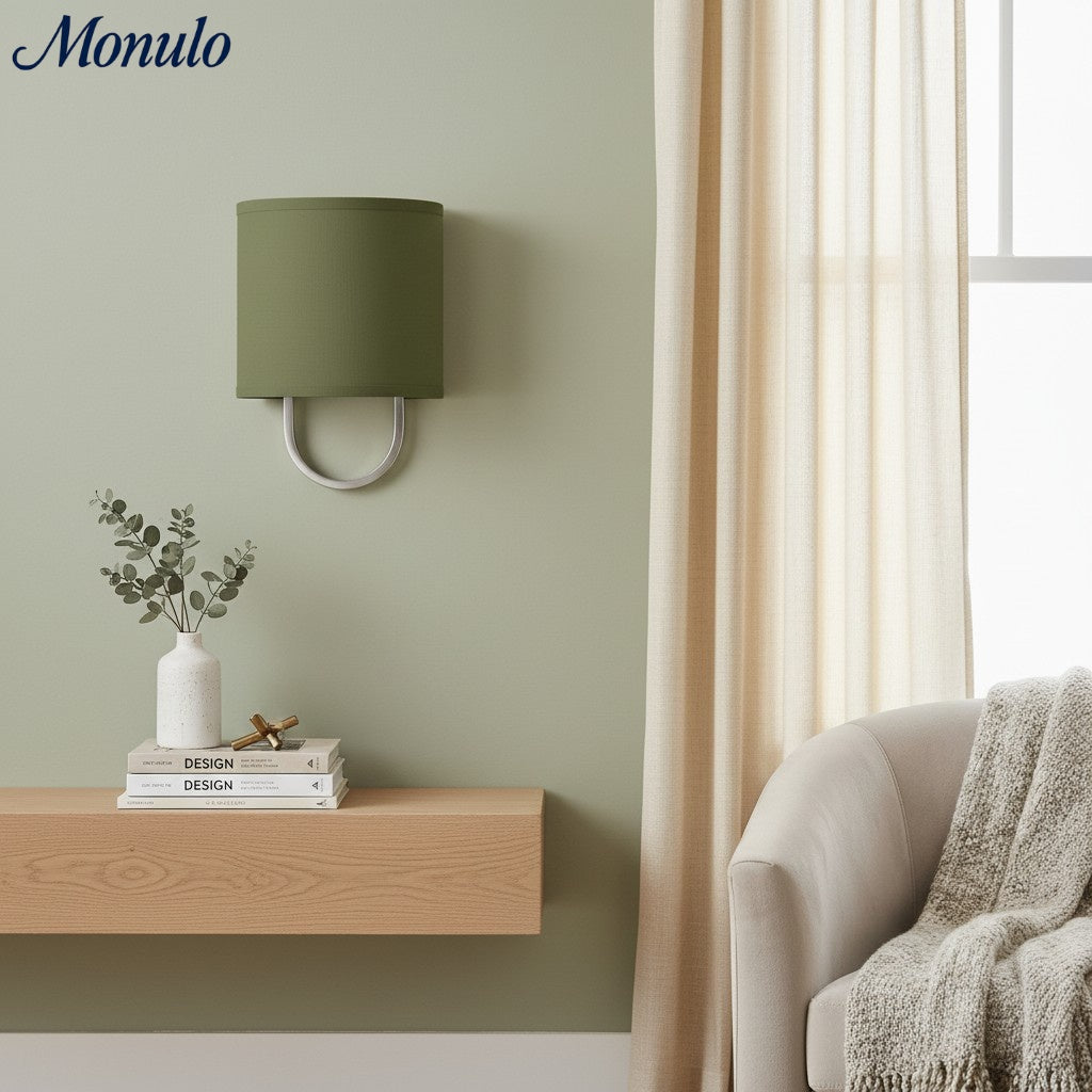 Wandlamp Stoffen Kap – Moderne Slaapkamer Wandverlichting voor Sfeervolle Ambiance