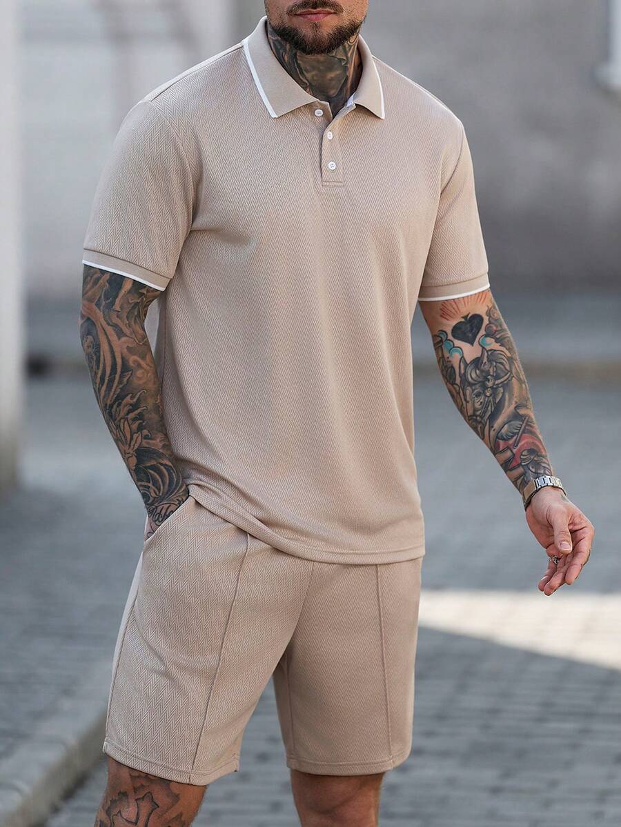 Heren Polo en Shorts Set - Zomerset voor Mannen Relaxed Stijl