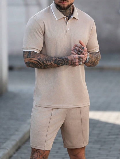 Heren Polo en Shorts Set - Zomerset voor Mannen Relaxed Stijl