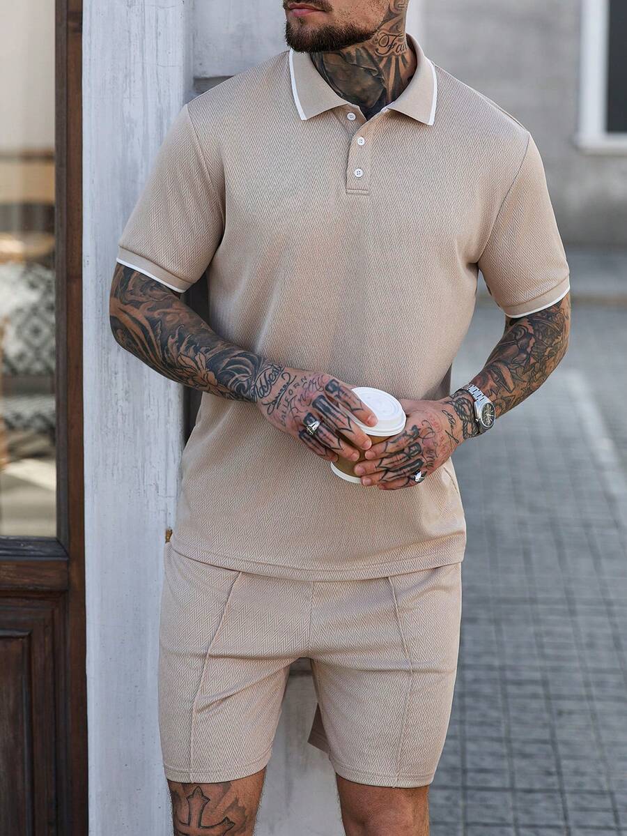 Heren Polo en Shorts Set - Zomerset voor Mannen Relaxed Stijl