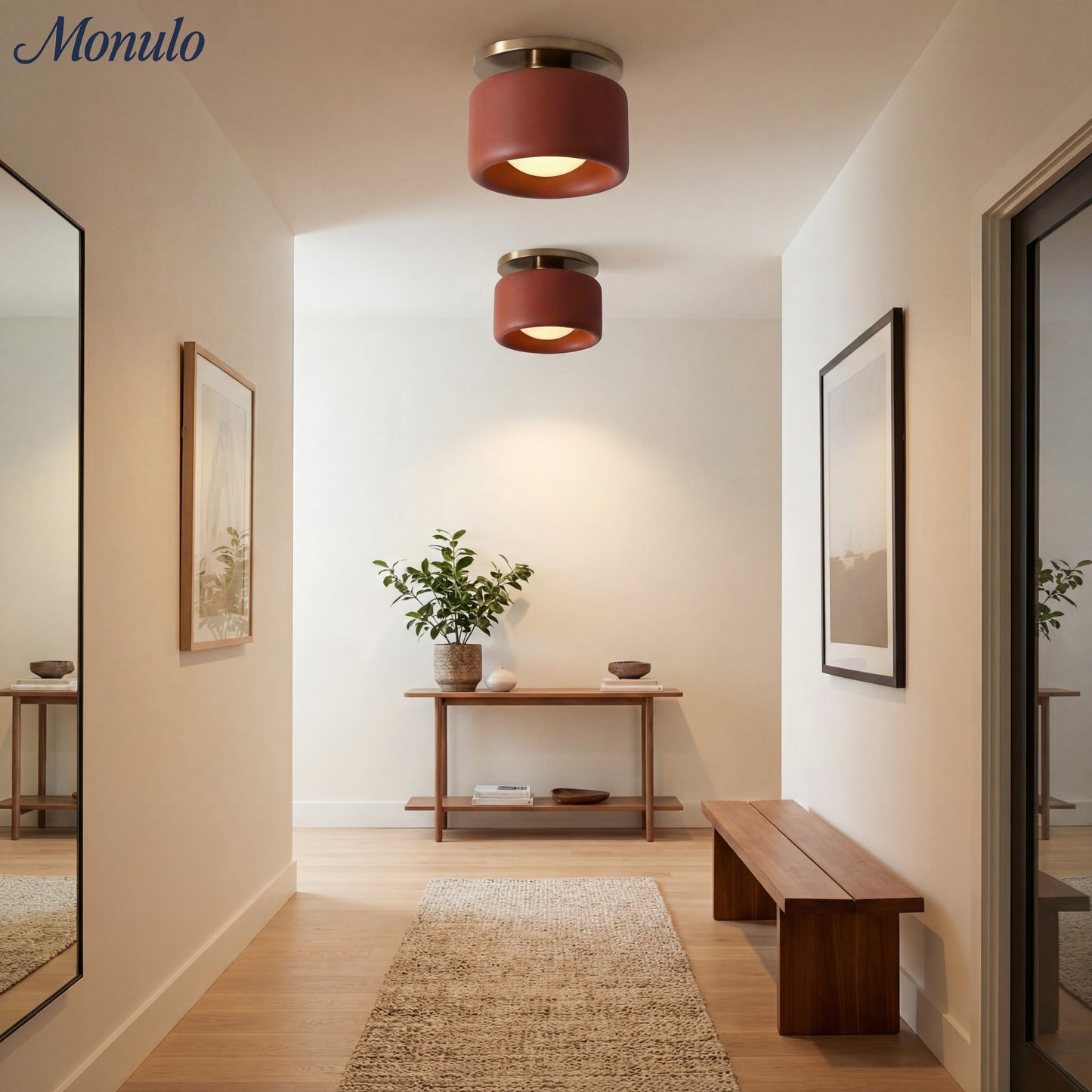 Porselein Plafondlamp Rond Modern – Zachte Sfeerverlichting voor Gang Kantoor Keuken
