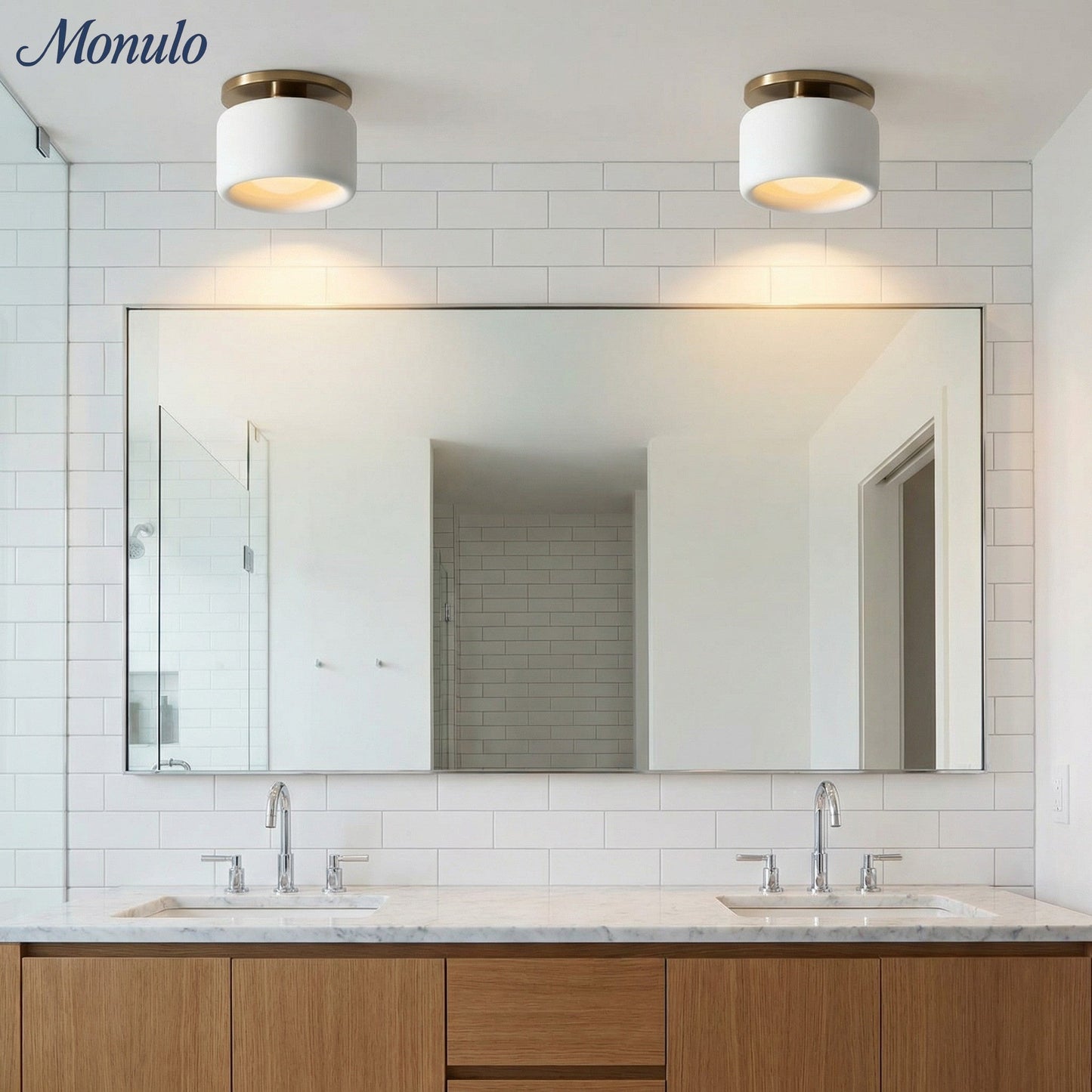 Porselein Plafondlamp Rond Modern – Zachte Sfeerverlichting voor Gang Kantoor Keuken
