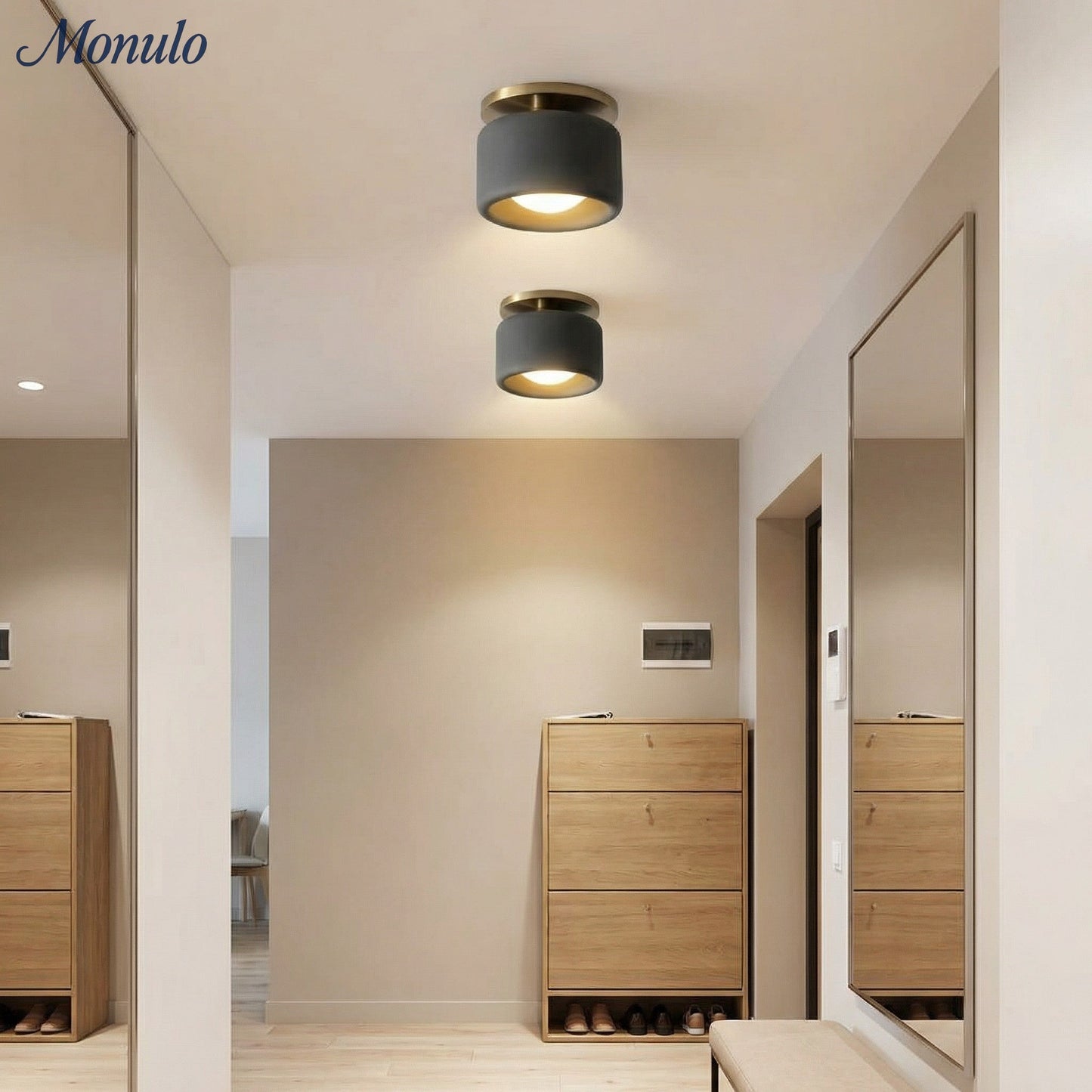 Porselein Plafondlamp Rond Modern – Zachte Sfeerverlichting voor Gang Kantoor Keuken
