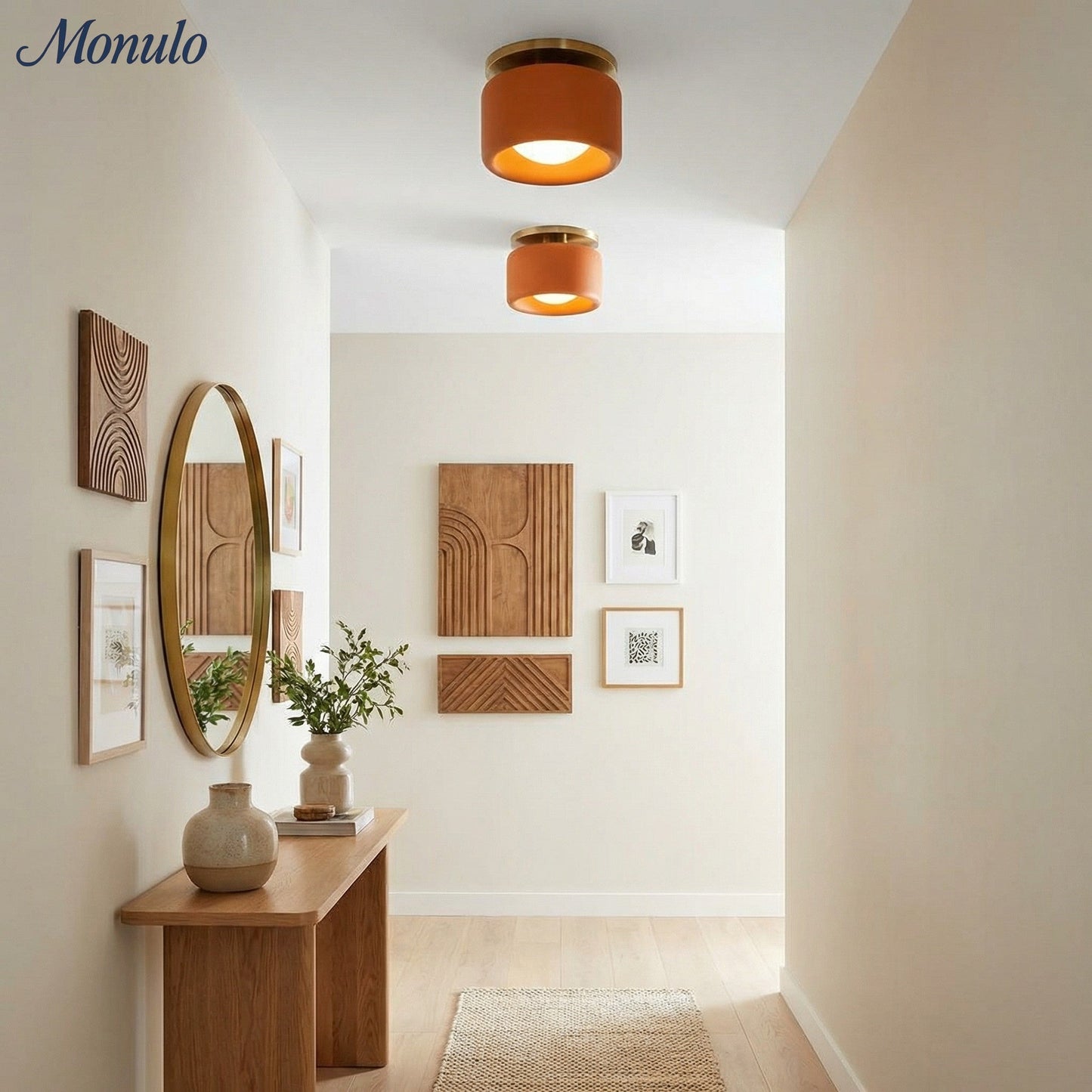 Porselein Plafondlamp Rond Modern – Zachte Sfeerverlichting voor Gang Kantoor Keuken