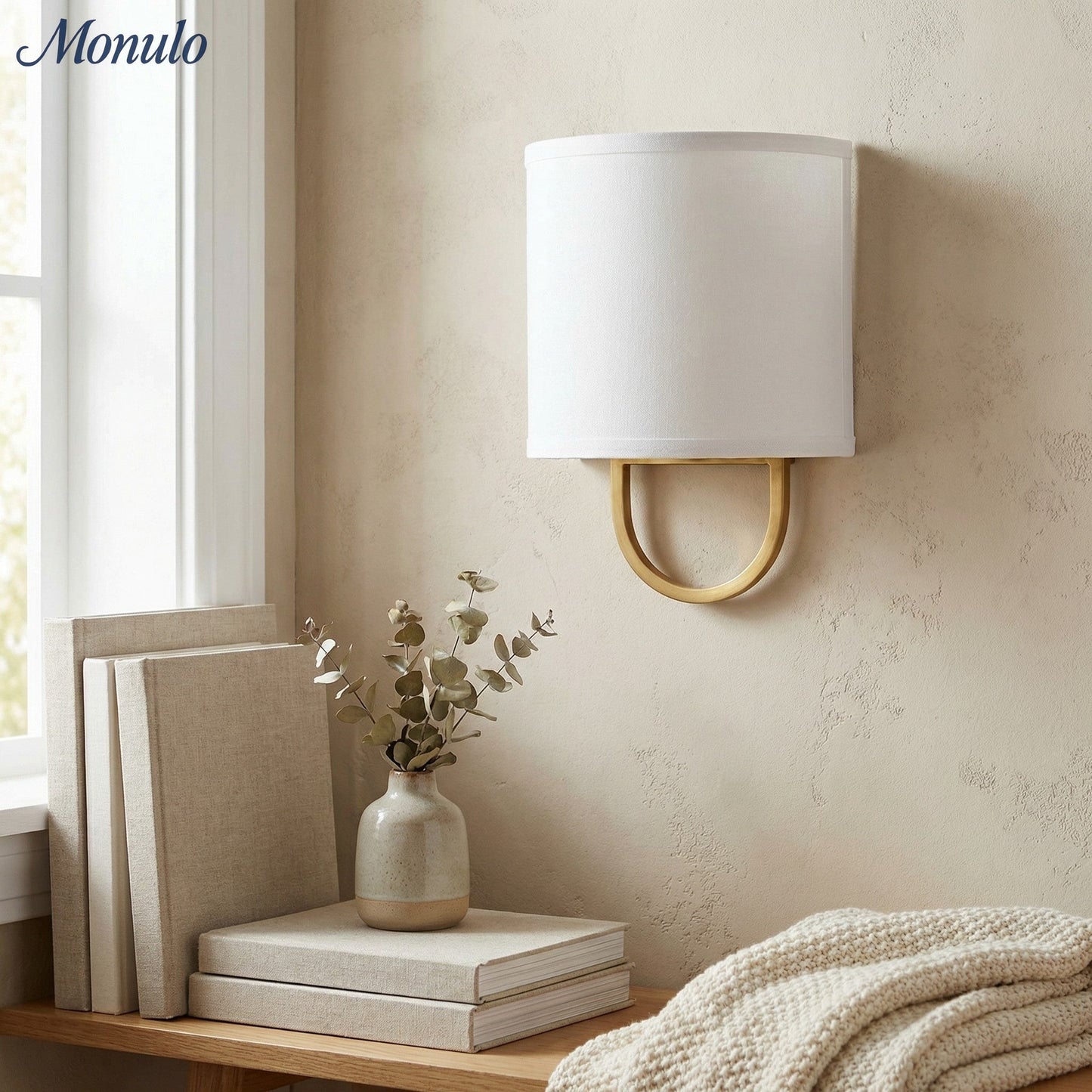 Wandlamp Stoffen Kap – Moderne Slaapkamer Wandverlichting voor Sfeervolle Ambiance