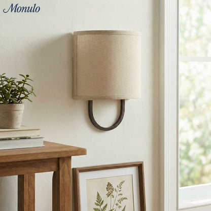 Wandlamp Stoffen Kap – Moderne Slaapkamer Wandverlichting voor Sfeervolle Ambiance