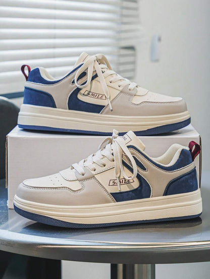 Heren Sneakers Beige Comfortabel Sportief Alledaags