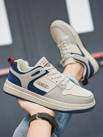 Heren Sneakers Beige Comfortabel Sportief Alledaags