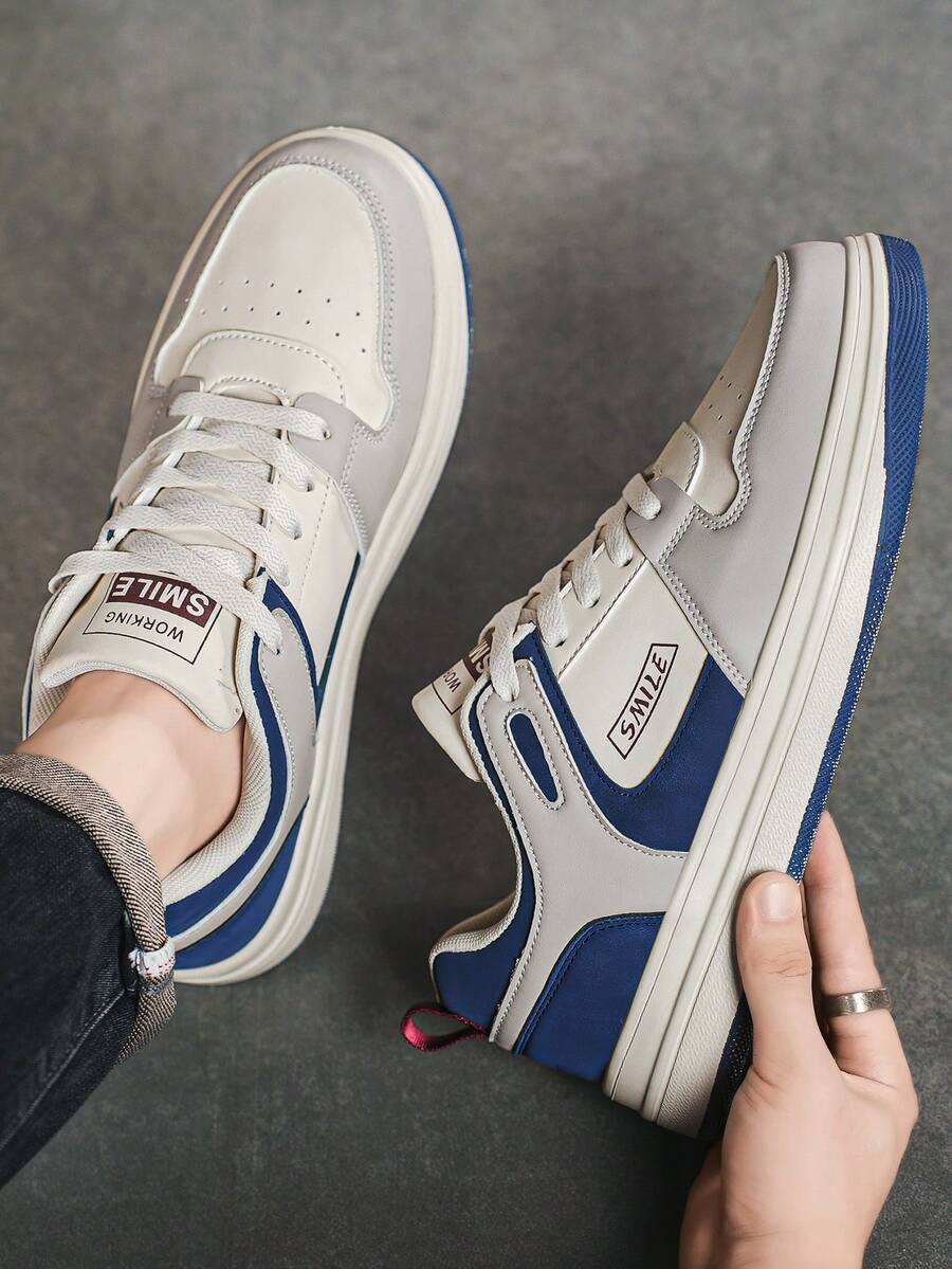 Heren Sneakers Beige Comfortabel Sportief Alledaags