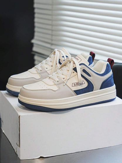 Heren Sneakers Beige Comfortabel Sportief Alledaags
