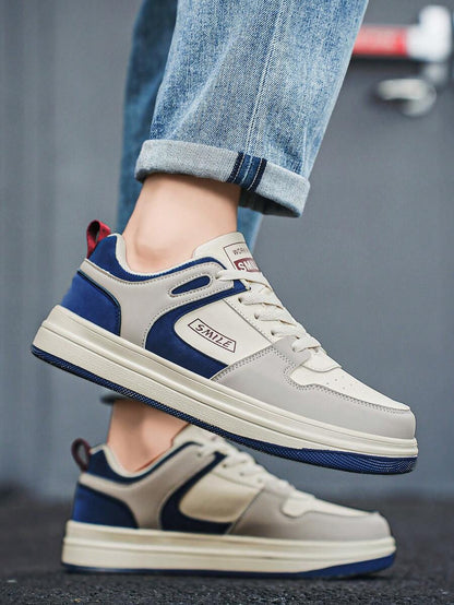 Heren Sneakers Beige Comfortabel Sportief Alledaags