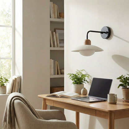 Travertijn Wandlamp Minimalistische Schijf Design Natuursteen Verlichting voor Woonkamer Slaapkamer Gang Moderne Interieur Wandverlichting met Warm Licht