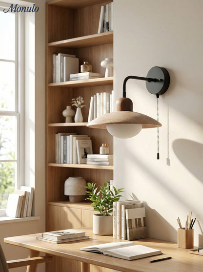 Travertijn Wandlamp Minimalistische Schijf Design Natuursteen Verlichting voor Woonkamer Slaapkamer Gang Moderne Interieur Wandverlichting met Warm Licht