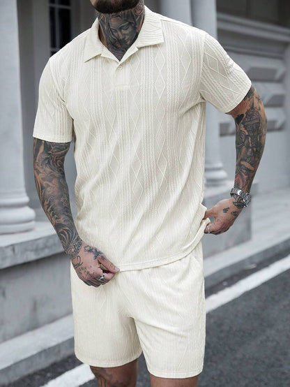 Heren Polo en Shorts Set - Zomerset voor Mannen Relaxed Stijl