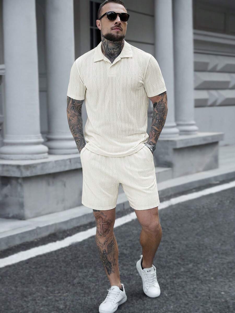 Heren Polo en Shorts Set - Zomerset voor Mannen Relaxed Stijl