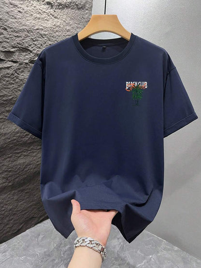 Mintgroen Heren T-shirt Oversized met Print