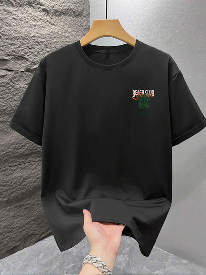 Mintgroen Heren T-shirt Oversized met Print