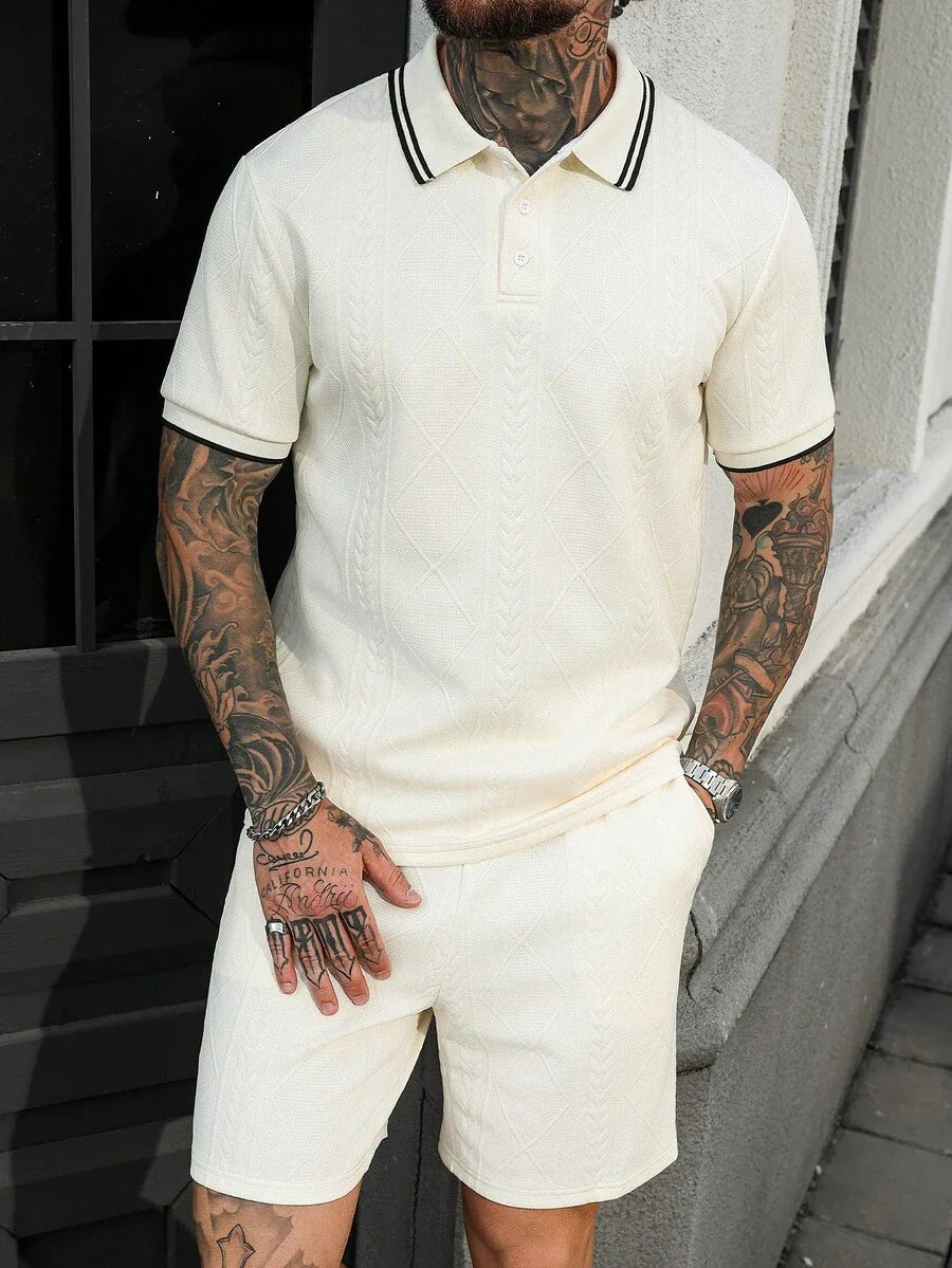 Heren Polo en Shorts Set - Zomerset voor Mannen Relaxed Stijl