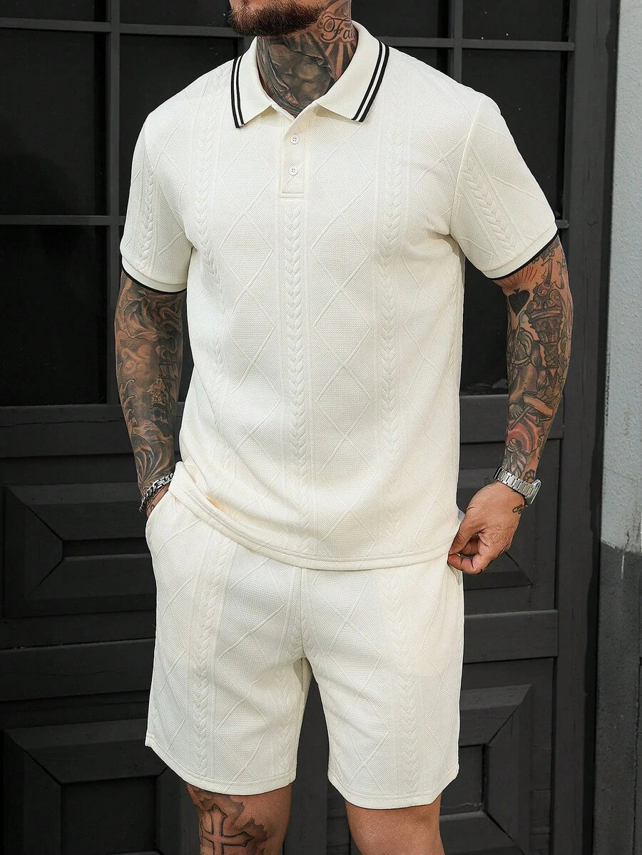 Heren Polo en Shorts Set - Zomerset voor Mannen Relaxed Stijl