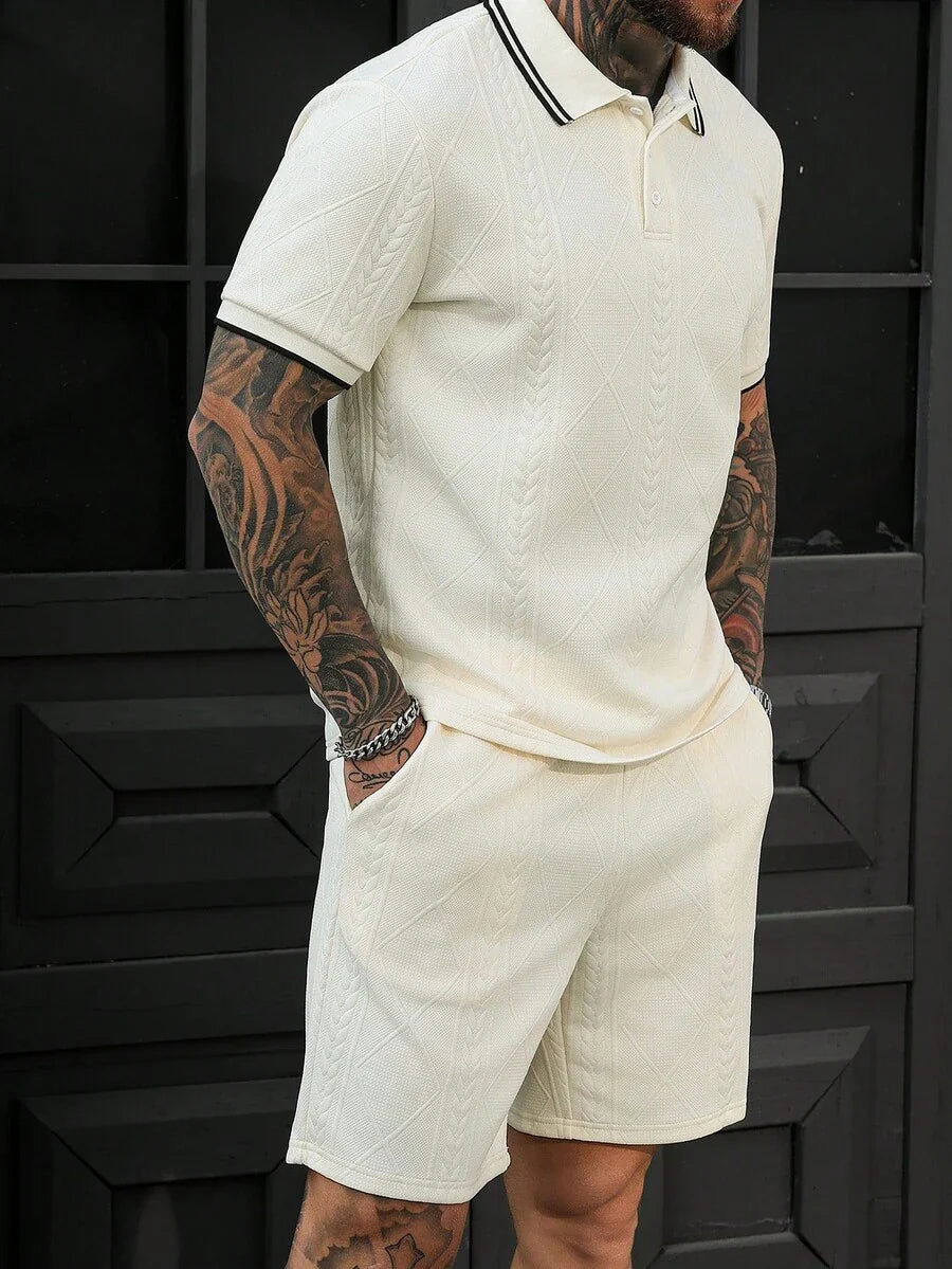 Heren Polo en Shorts Set - Zomerset voor Mannen Relaxed Stijl