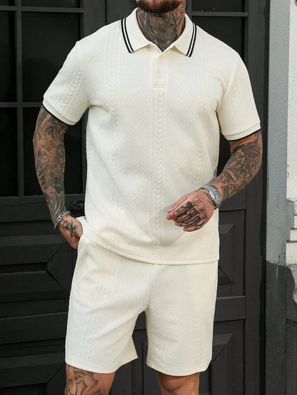 Heren Polo en Shorts Set - Zomerset voor Mannen Relaxed Stijl