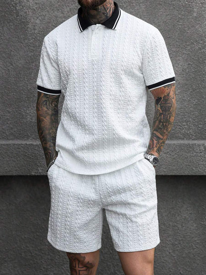 Heren Polo en Shorts Set - Zomerset voor Mannen Relaxed Stijl
