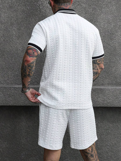 Heren Polo en Shorts Set - Zomerset voor Mannen Relaxed Stijl