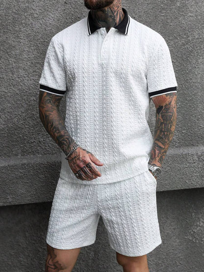 Heren Polo en Shorts Set - Zomerset voor Mannen Relaxed Stijl