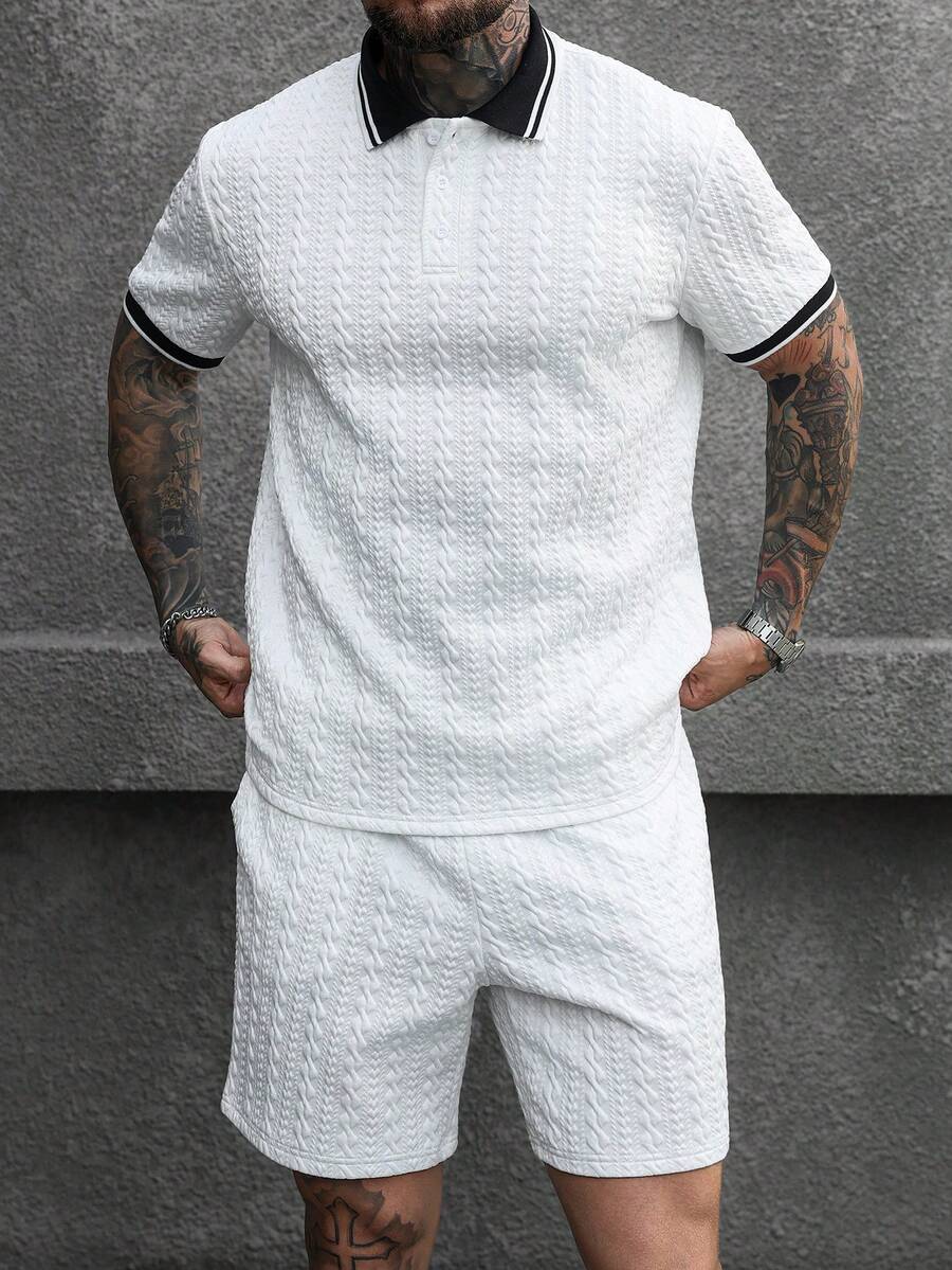 Heren Polo en Shorts Set - Zomerset voor Mannen Relaxed Stijl
