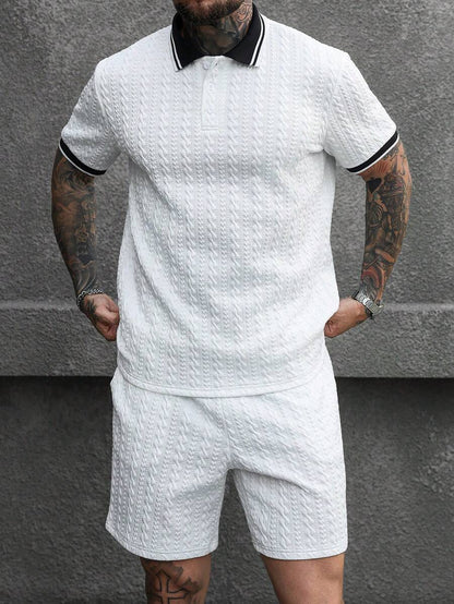 Heren Polo en Shorts Set - Zomerset voor Mannen Relaxed Stijl