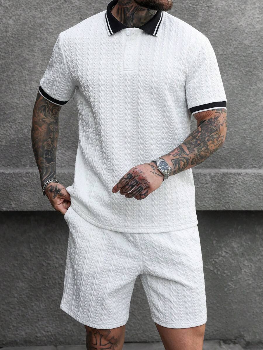 Heren Polo en Shorts Set - Zomerset voor Mannen Relaxed Stijl