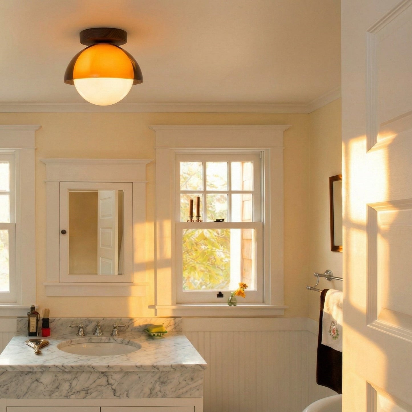 Vintage Plafondlamp met Zonsondergangstinten voor Gang en Entree – Moderne Sfeerverlichting