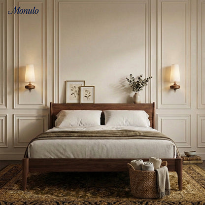 Retro Wandlamp met Stoffen Kap – Vintage Verlichting voor Slaapkamer