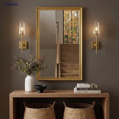 Glazen Wandlamp met Helder Glas – Enkelvoudige tot Drievoudige Configuratie – Elegante Badkamerverlichting