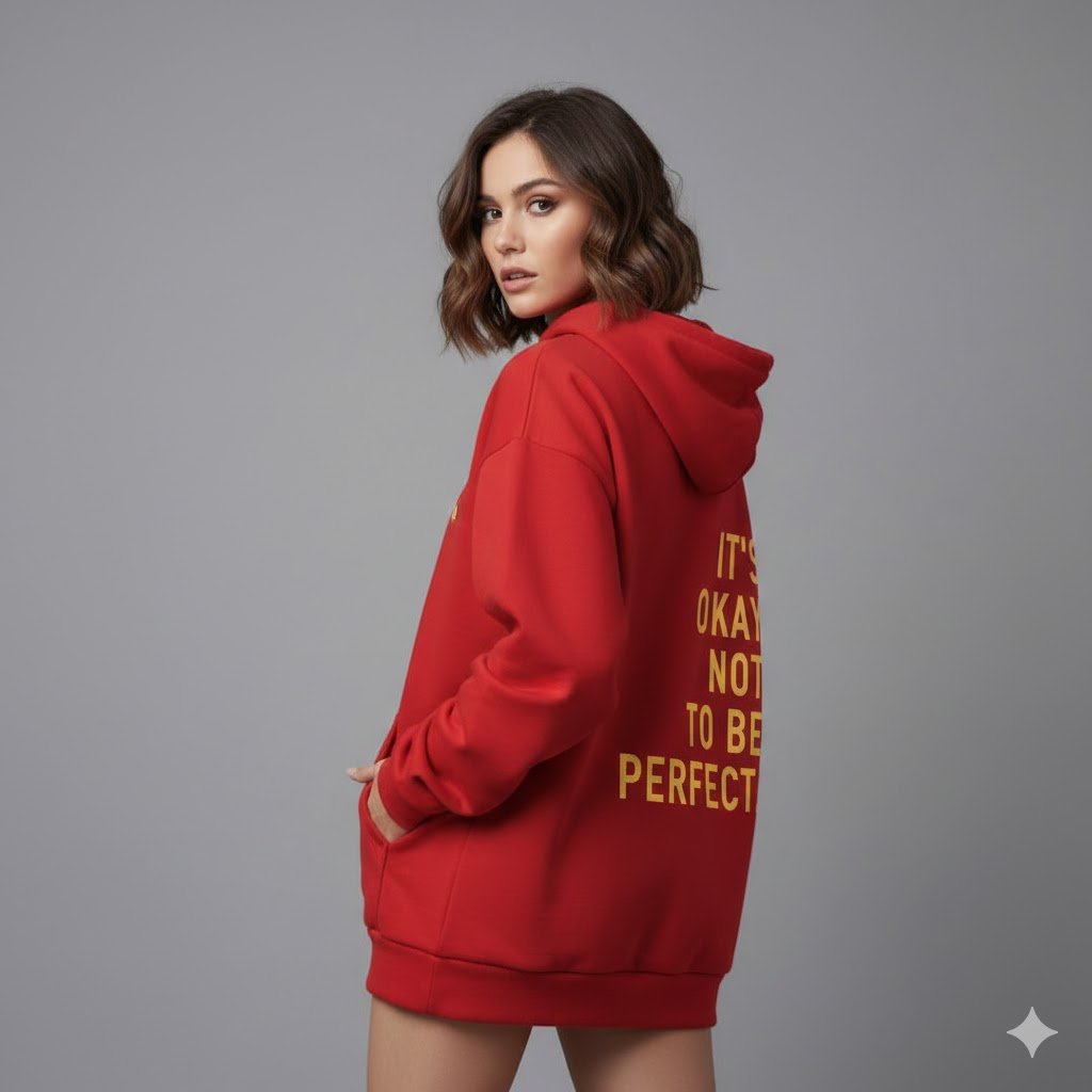 Dames Hoodie met Gouden Motivatie Tekst