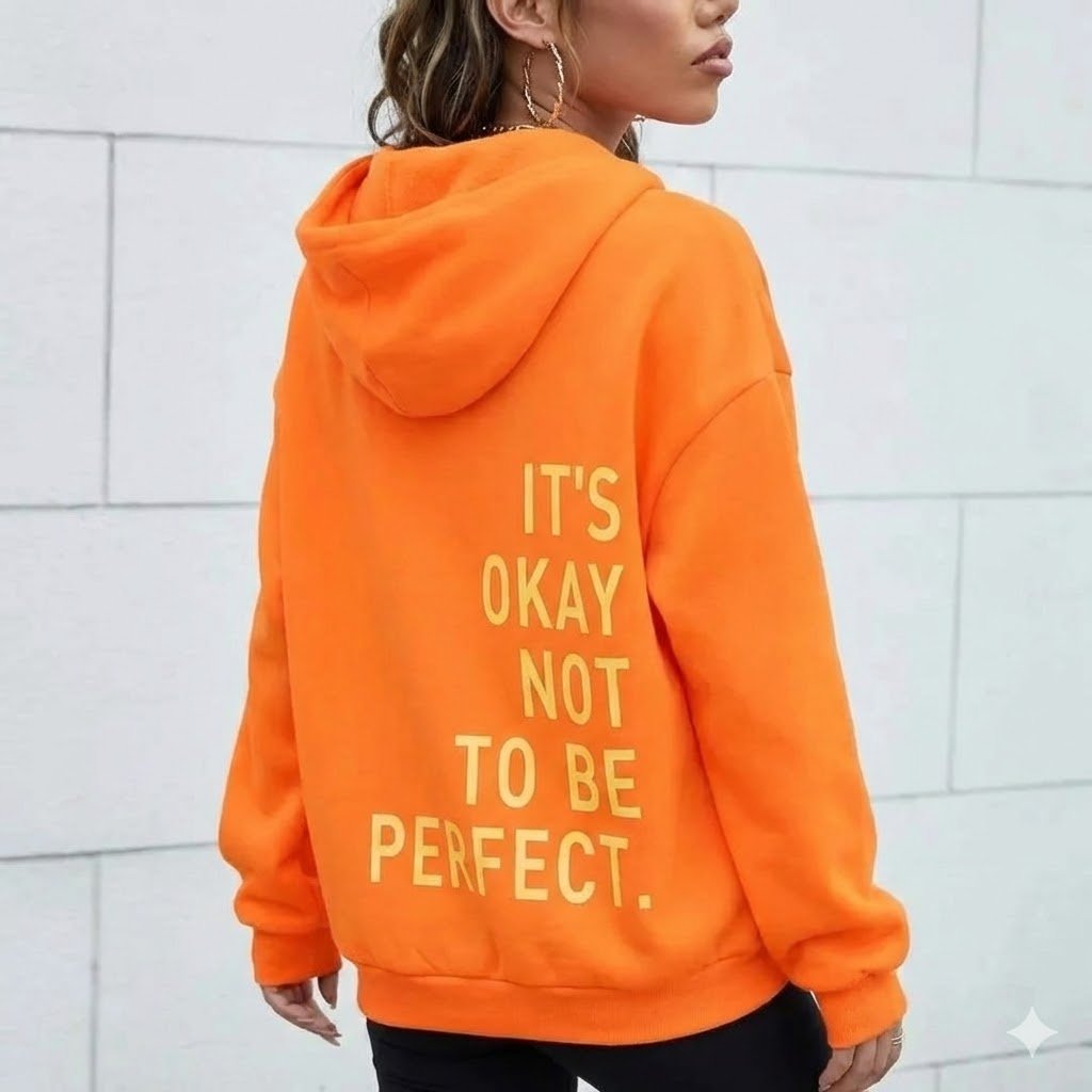 Dames Hoodie met Gouden Motivatie Tekst