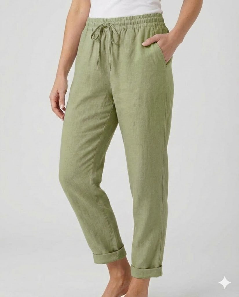 Vrouwen Broek met Trekkoord en Omslagen - StudioMarella