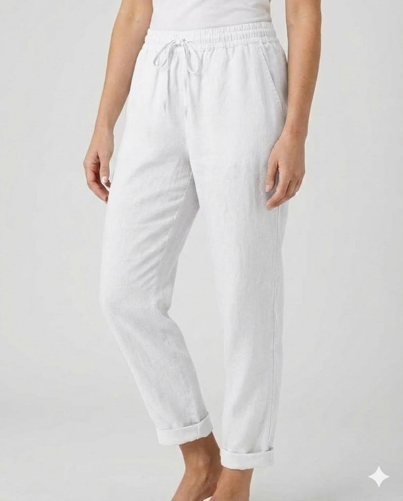 Vrouwen Broek met Trekkoord en Omslagen