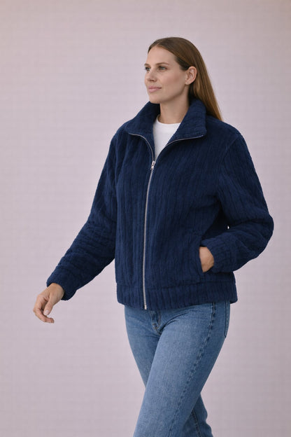 Dames Fuzzy Jas Oversized Kraag Zacht en Warm