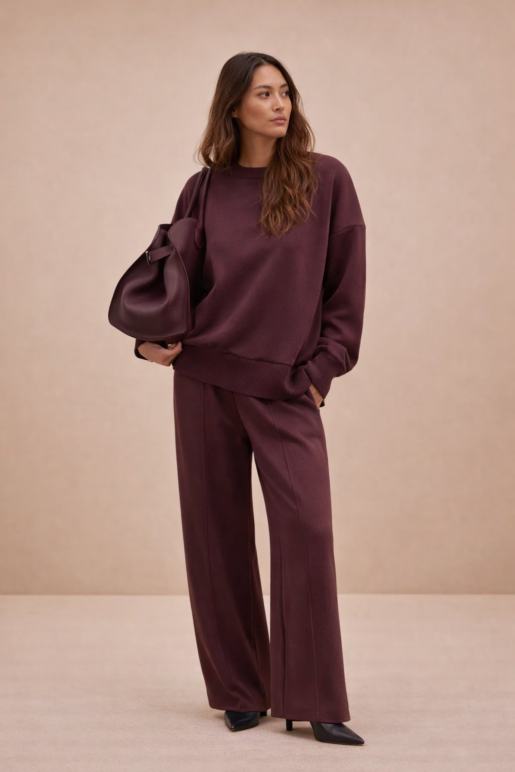 Dames Loungewear Set Chique Ritsdetails Zacht en Comfortabel - StudioMarella