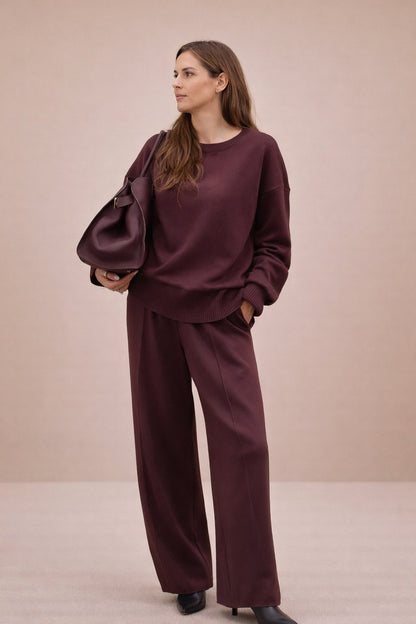 Dames Loungewear Set Chique Ritsdetails Zacht en Comfortabel