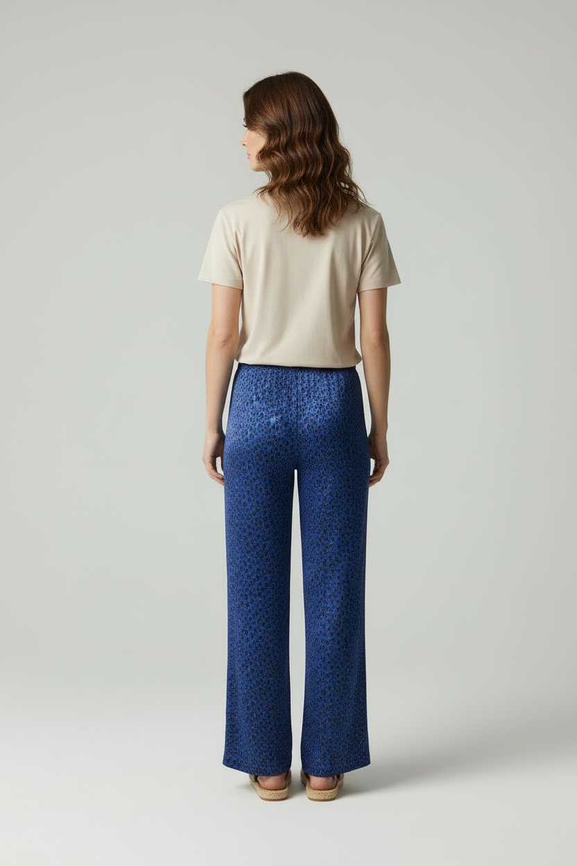 Vrouwen Gebreide Trui en Wijde Broek Set