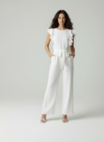 Dames Jumpsuit Elegant met Wijd Cap Mouwen