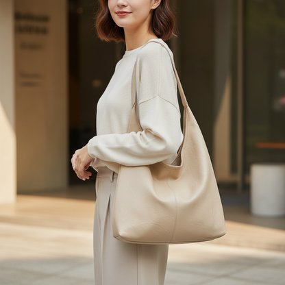 Dames Hobo Tas Slouchy Zacht Leren Schouder tas