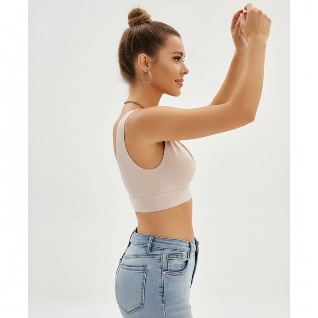 Dames Bralette Deep V-hals Rugsluiting Zomerkleding