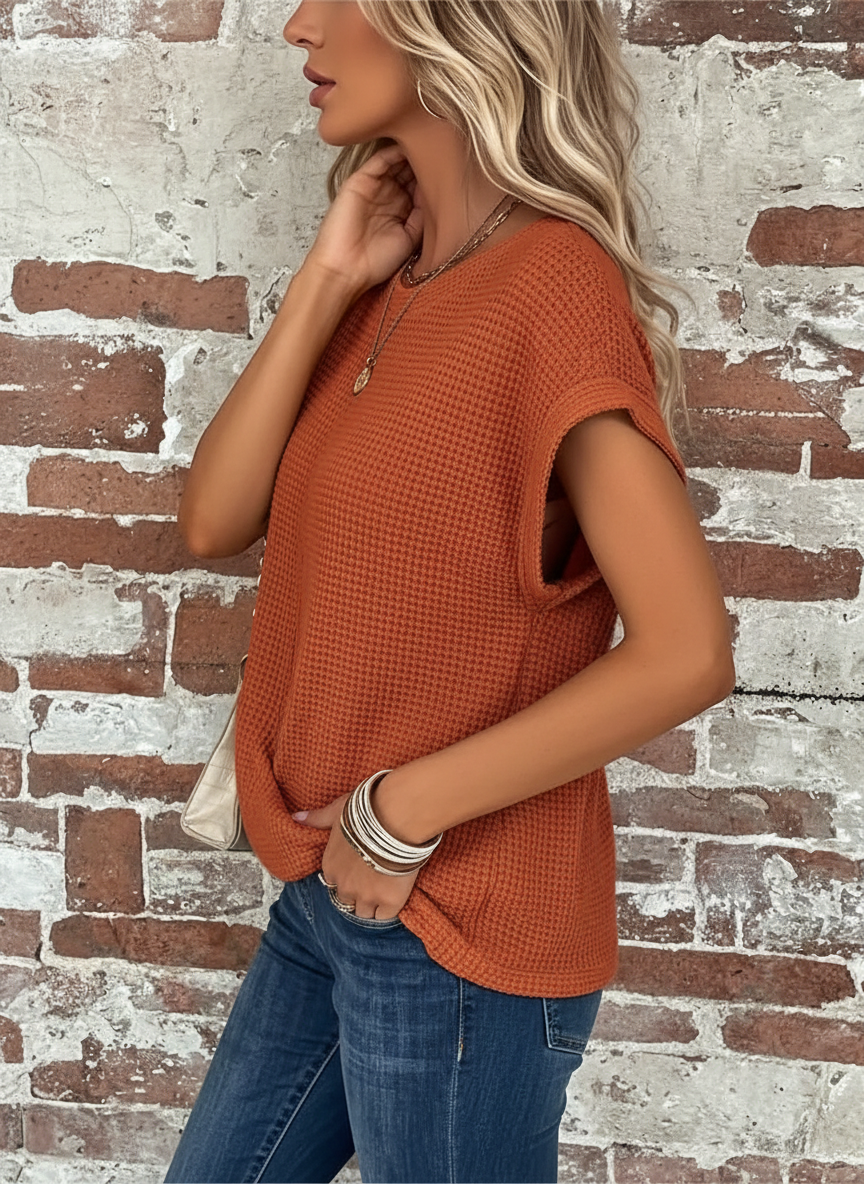 Dames Asymmetrische Top met Drapé Detail