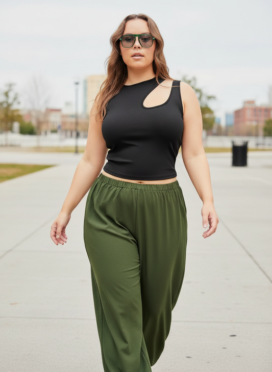 Dames Bodysuit Asymmetrische Halsuitsnijding Tanktop - StudioMarella